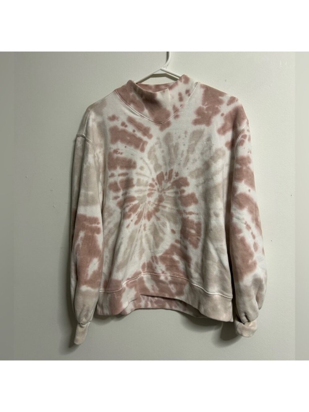 Abercrombie & Fitch‎ Mockneck Pink Tie Dye Sweatshirt